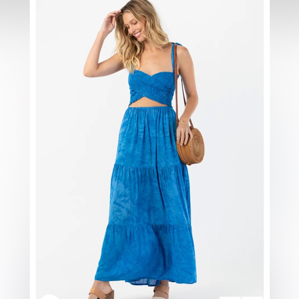 Tiare Hawaii Waverly Maxi Dress in Blue